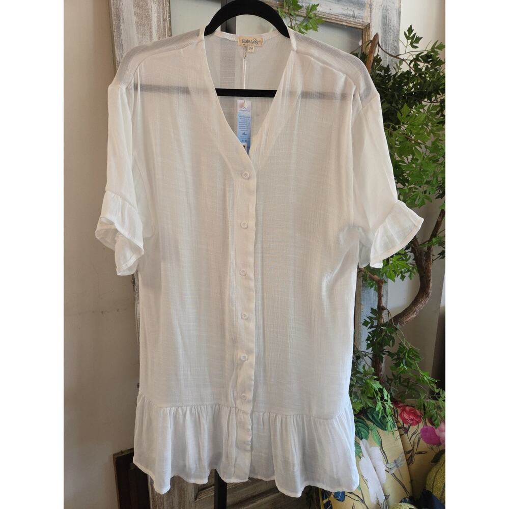 Elise & Zoey White Coverup Small/Medium